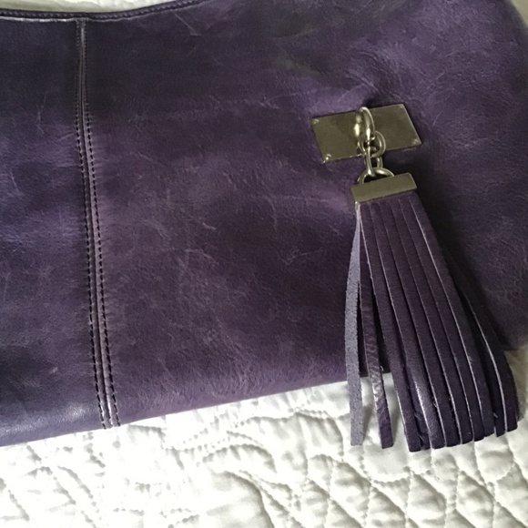 Genuine Leather, Italian  Pulicati Purple Purse - Picture 5 of 10